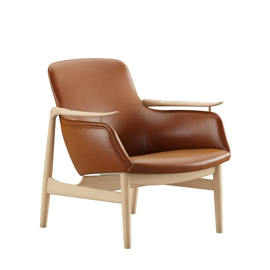 53 Lænestol, valnød af Finn Juhl