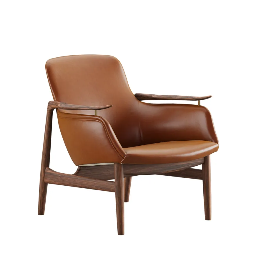 53 Lænestol, valnød af Finn Juhl