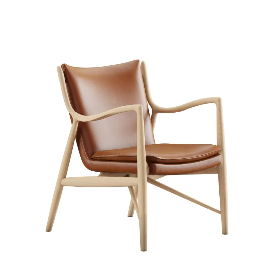 45 Lænestol, valnød af Finn Juhl