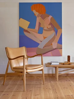 45 Lænestol, valnød af Finn Juhl