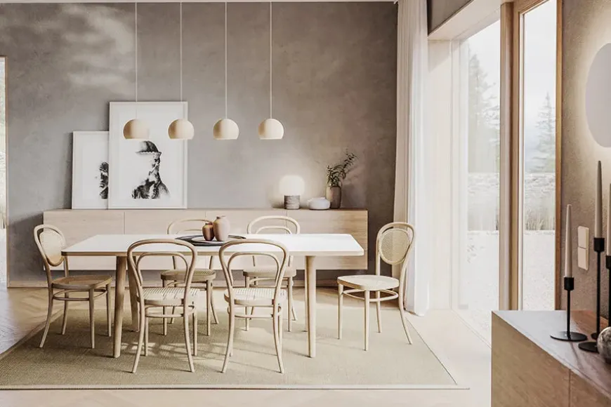 215 R Spisebordsstol, ask fra Thonet