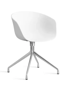 About a Chair AAC52 Forsidepolstret, hvid skal fra Hay