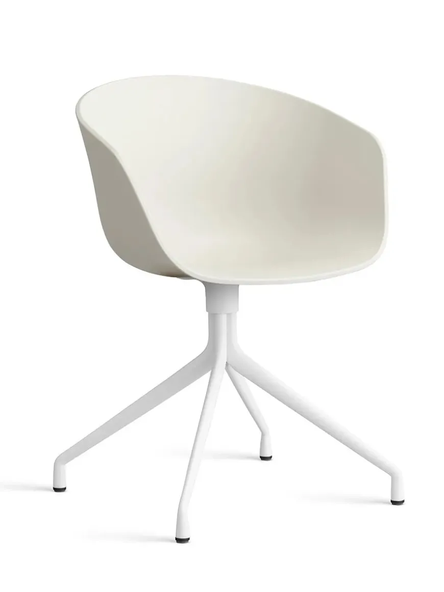 About a Chair AAC52 Forsidepolstret, hvid skal fra Hay