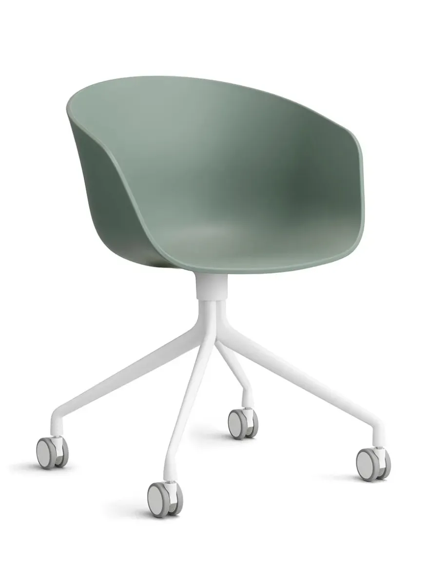 About a Chair AAC52 Forsidepolstret, hvid skal fra Hay