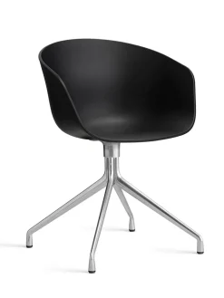 About a Chair AAC52 Forsidepolstret, sort skal fra Hay