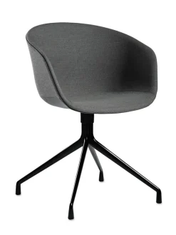 About a Chair AAC52 Forsidepolstret, sort skal fra Hay