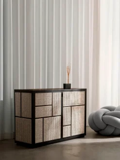 Air Sideboard, black/cane fra Design House Stockholm