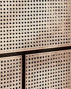 Air Sideboard Low, oak/cane fra Design House Stockholm