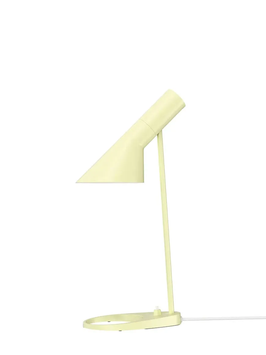 AJ Mini Table Lamp, grey/brass af Arne Jacobsen