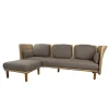 Arch 3-pers. Sofa m. chaise longue fra Cane-line