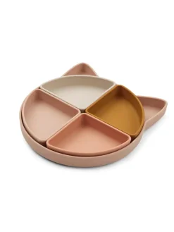 Arne ruminddelt tallerken, Cat rose multi mix fra Liewood