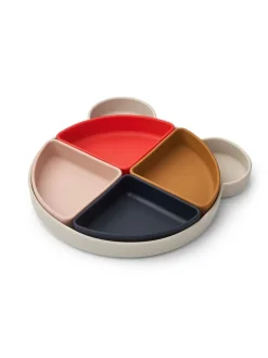 Arne ruminddelt tallerken, Cat rose multi mix fra Liewood