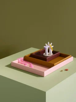 Arrange Trays TRSET1, amber/acacia fra Montana