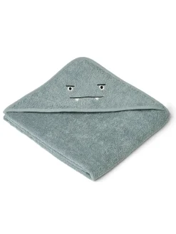 Augusta juniorhåndkæde med hætte, blue fog fra Liewood