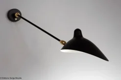Big Wall Lamp w/1 Arm, 2 Rotula af Serge Mouille