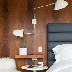 Big Wall Lamp w/2 Rotating Straight Arms af Serge Mouille