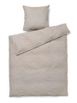 Bæk & Bølge Sengetøj, blå/birk fra Juna