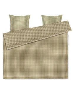 Bæk & Bølge Sengetøj, grøn/soft pink fra Juna