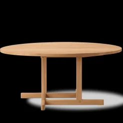 BM80 Shaker sofabord, rundt af Børge Mogensen