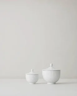 Bonbonniere i porcelæn fra Lyngby Porcelæn