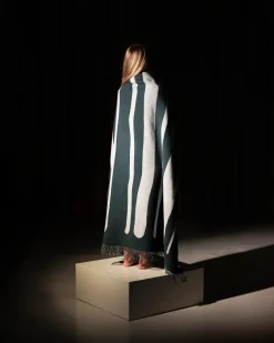 Brush Plaid, green/porcelain fra raawii