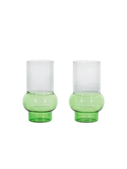 Bump Tall Glasses Green fra Tom Dixon