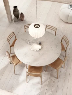 Cabin bord Ø150, beige marmor fra Vipp