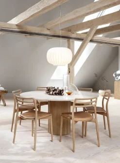 Cabin bord Ø150, grå marmor fra Vipp