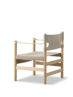 Canvas 21 stol, lys olieret eg af Børge Mogensen