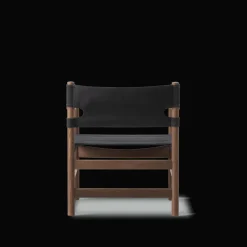 Canvas 21 stol, sortlakeret eg af Børge Mogensen