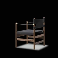 Canvas 21 stol, sortlakeret eg af Børge Mogensen