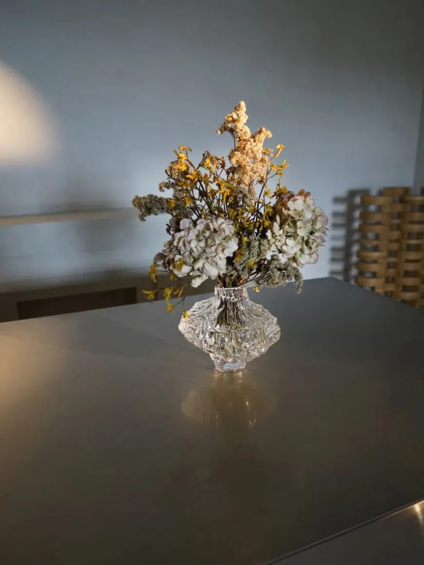 Canyon Vase Large, clear fra Hein studio