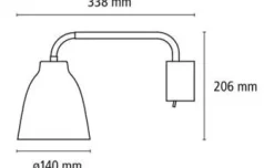 Caravaggio Read væglampe fra Fritz Hansen