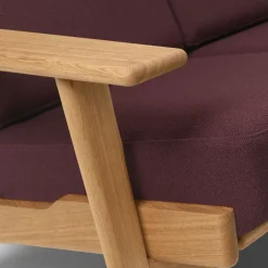 CH292 2 pers. sofa, eg olie af Hans J. Wegner