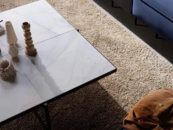 Coffee Table 90, sort marmor fra HANDVÄRK