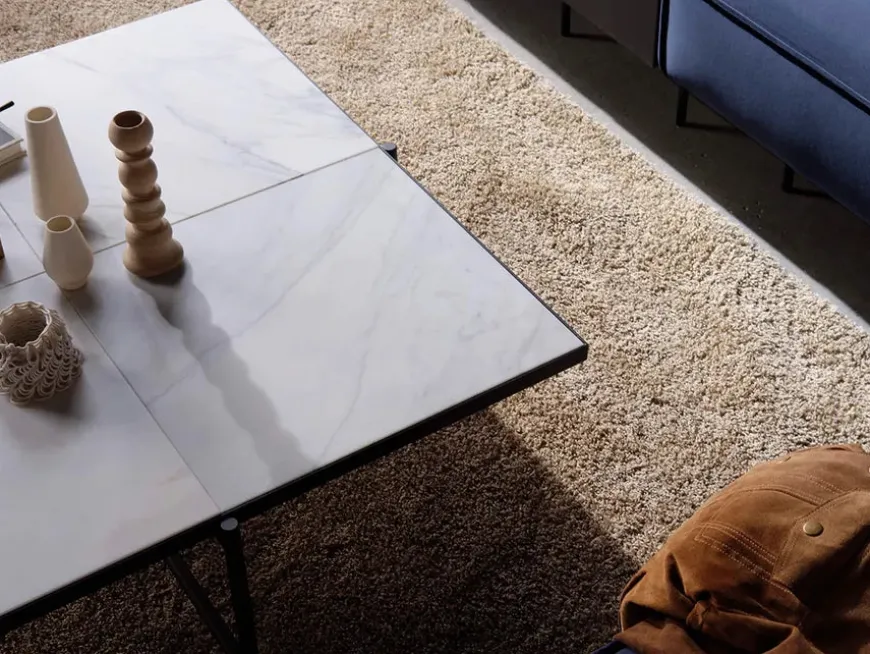 Coffee Table 90, sort marmor fra HANDVÄRK