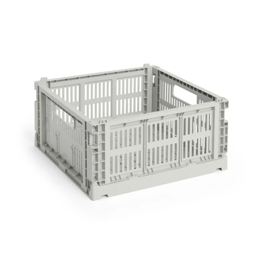 Colour Crate Medium Square, Grey fra Hay