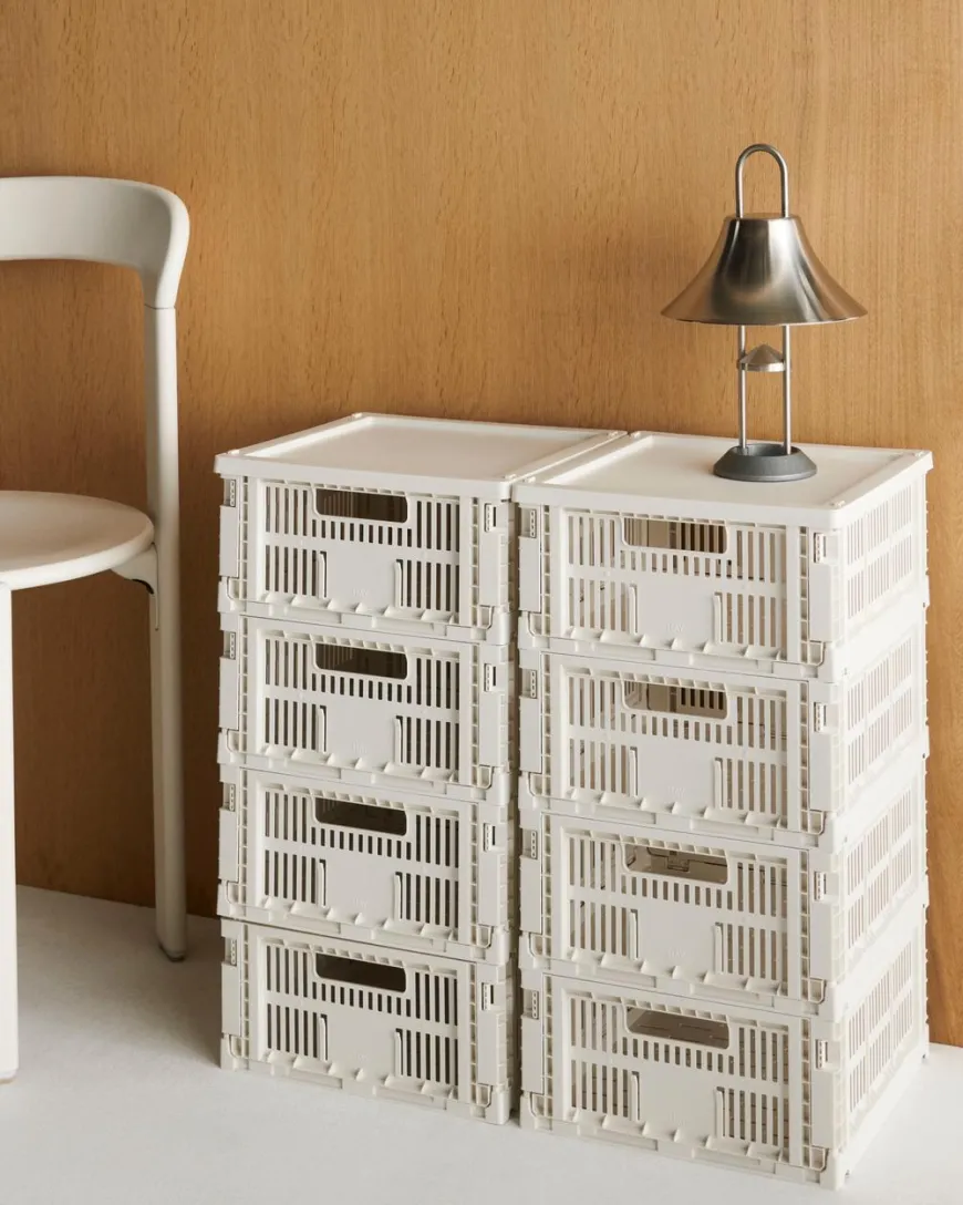 Colour Crate Medium Square, Off white fra Hay