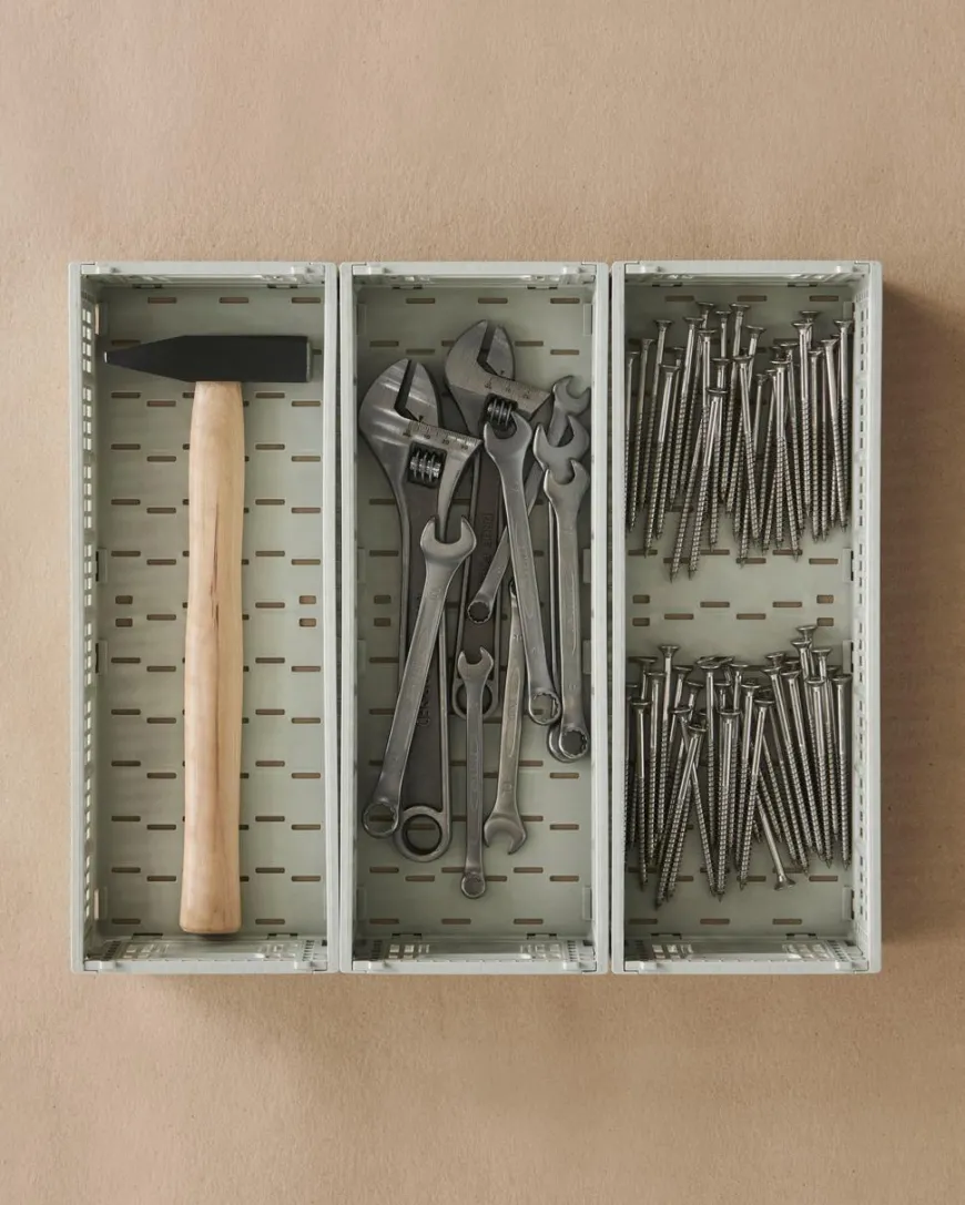 Colour Crate Mini Oblong, Charcoal fra Hay