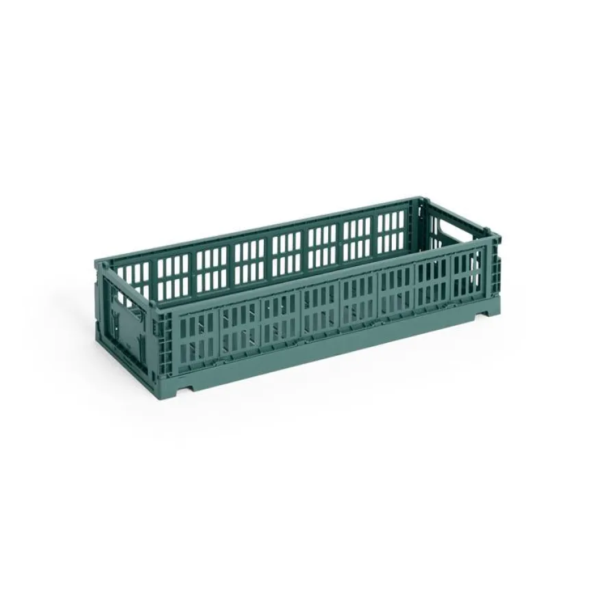 Colour Crate Mini Oblong, Dark green fra Hay