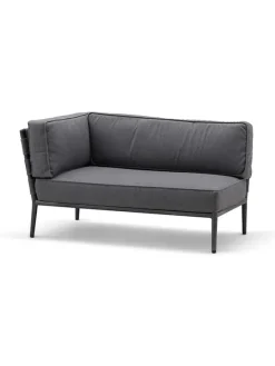 Conic 2 pers. Modulsofa, højre inkl. hyndesæt fra Cane-line