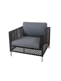 Connect Loungestol, black/antracite fra Cane-line