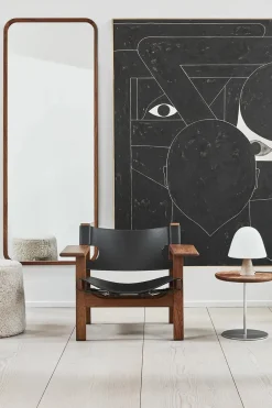 Den Spanske Stol i cognac læder, eg lys olie af Børge Mogensen