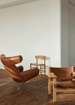 Den Spanske Stol i cognac læder, eg sæbe af Børge Mogensen