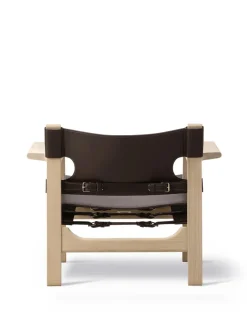 Den Spanske Stol i cognac læder, eg sæbe af Børge Mogensen