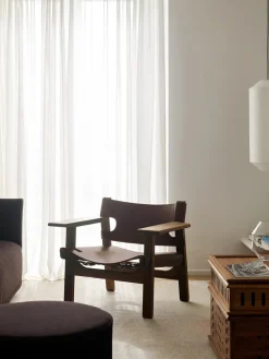 Den Spanske Stol i cognac læder, eg sæbe af Børge Mogensen