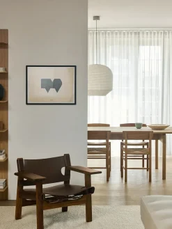 Den Spanske Stol i cognac læder, eg sæbe af Børge Mogensen