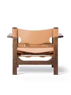 Den Spanske Stol i cognac læder, eg sæbe af Børge Mogensen