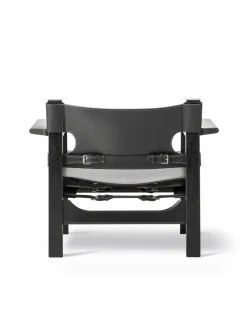 Den Spanske Stol i cognac læder, eg sæbe af Børge Mogensen