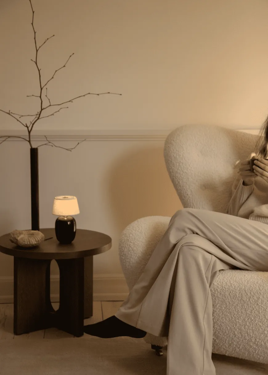 Den Trætte Mand Lænestol, Baena 95 fra Audo Copenhagen